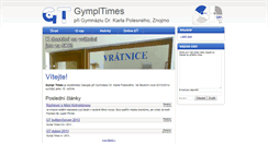 Desktop Screenshot of gympltimes.gymzn.cz