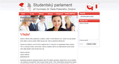 Desktop Screenshot of parlament.gymzn.cz
