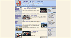 Desktop Screenshot of gymzn.cz